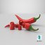 Chopped Red Chili 3D model