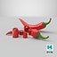 Chopped Red Chili 3D model