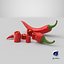Chopped Red Chili 3D model