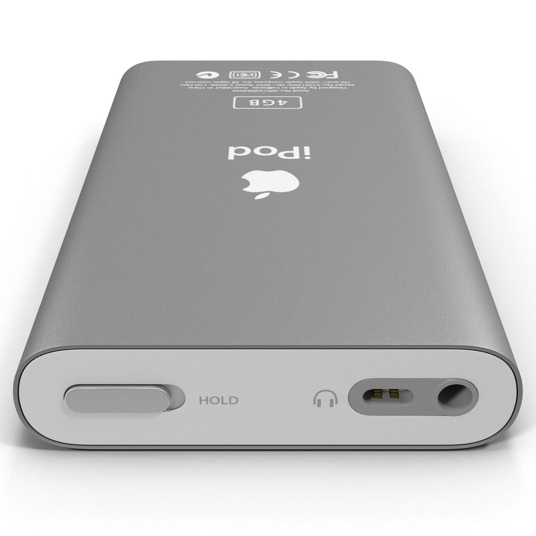 ipod mini grey modeled 3d max
