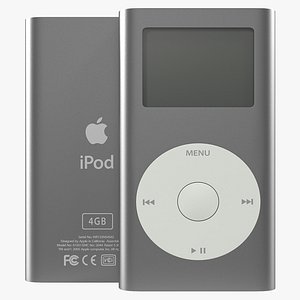ipod mini grey modeled 3d max