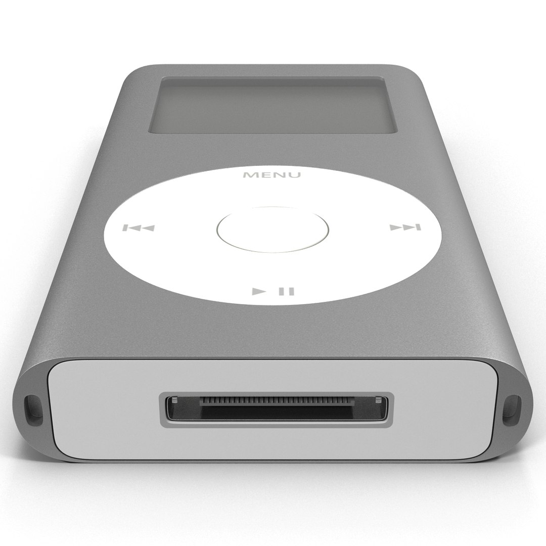 ipod mini grey modeled 3d max