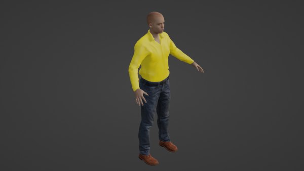 3D model Man Unity Unreal