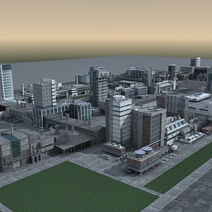 3D city building structure