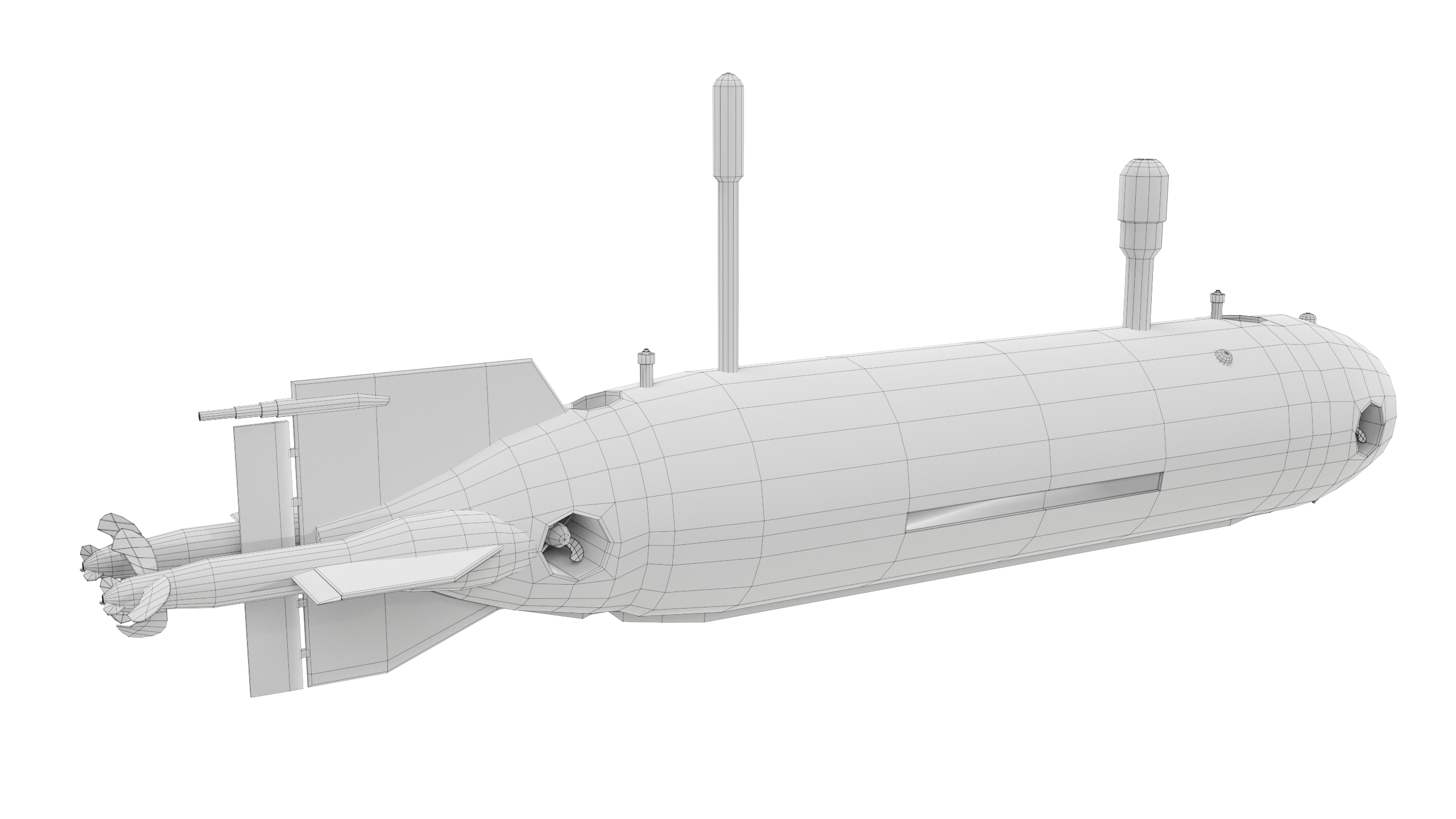 Modello 3d Hsu-001 Veicolo Subacqueo Senza Equipaggio - Turbosquid 1704741