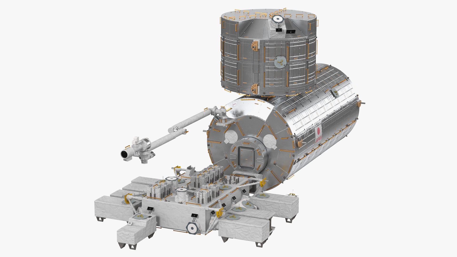 ISS Japanese Experiment Module Kibo 3D model preview