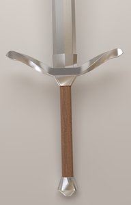 3D polished sword model