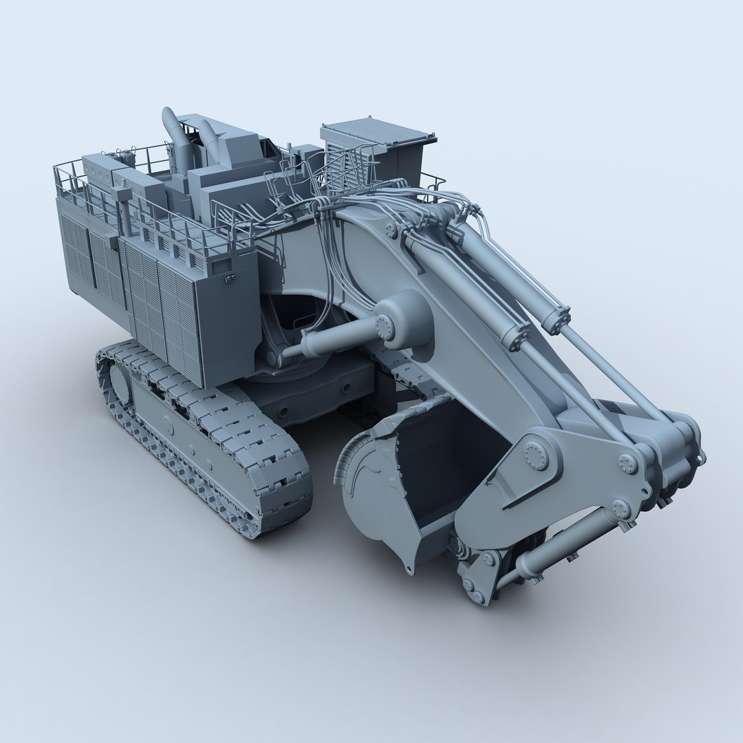 Liebherr R9800 Mining Excavator 3d Obj