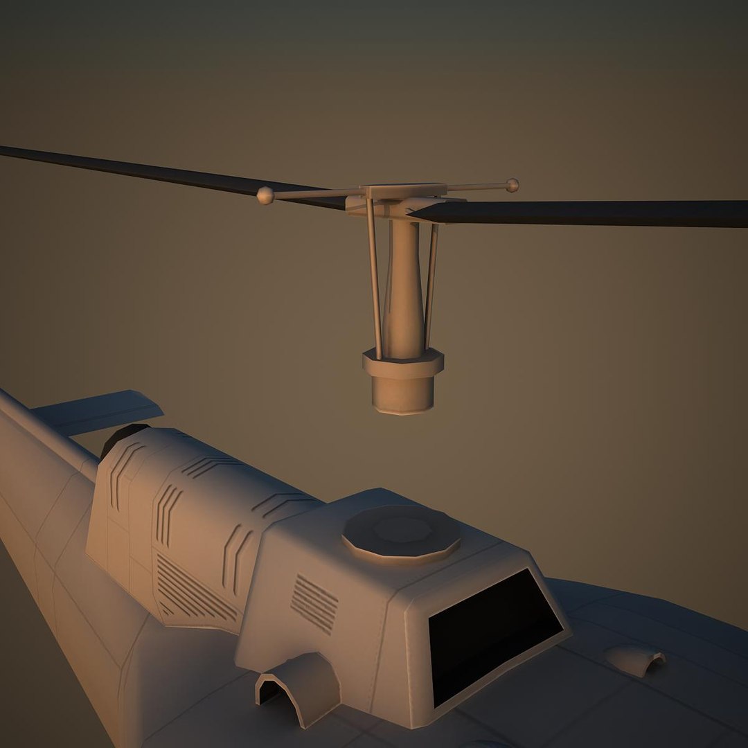 3d Bell Basic Helicopter