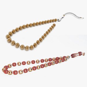 3D 2 types of Prayers Bead model