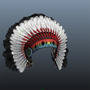 indian hat 3d ma