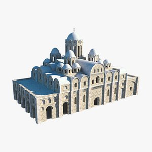 3D Eastern European Orthodox Church Concept
