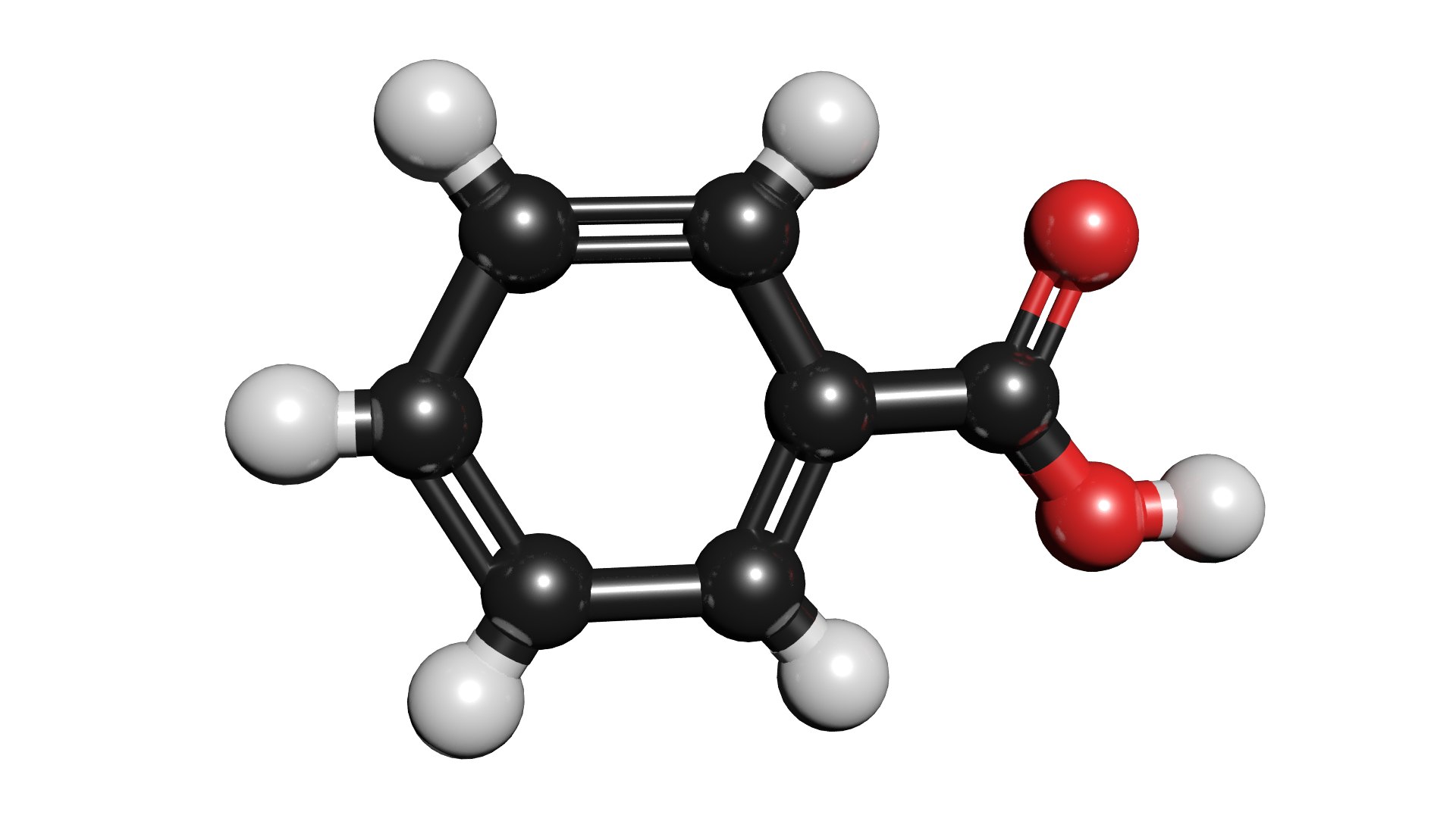 C7h6o2 Molecule Benzoic Acid 3D Model - TurboSquid 1422903