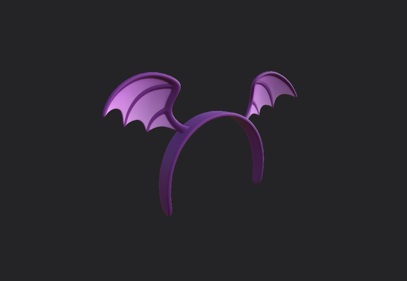 Bat wing headband 3D model - TurboSquid 1563065