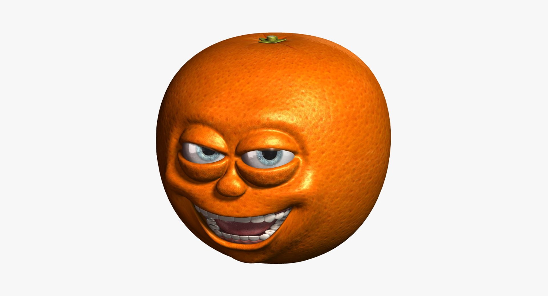 3d Model Orange Cartoon