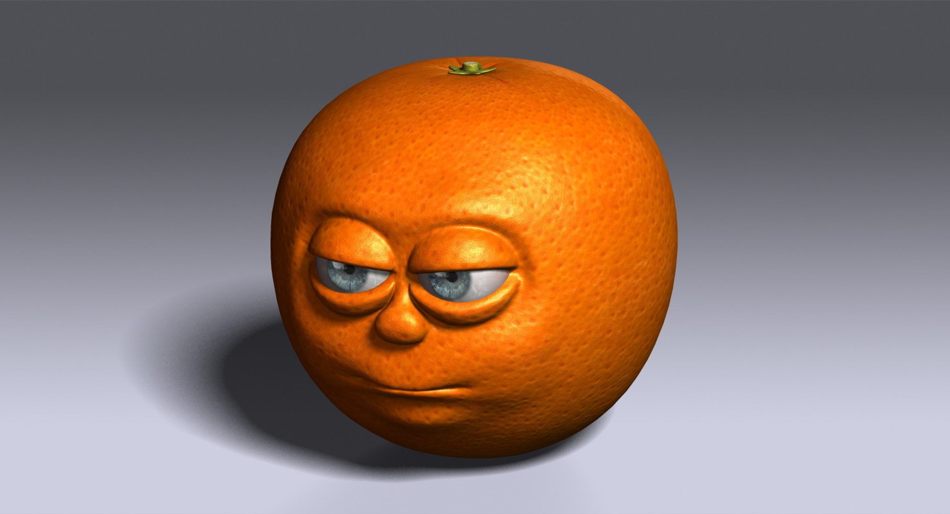 3d model orange cartoon