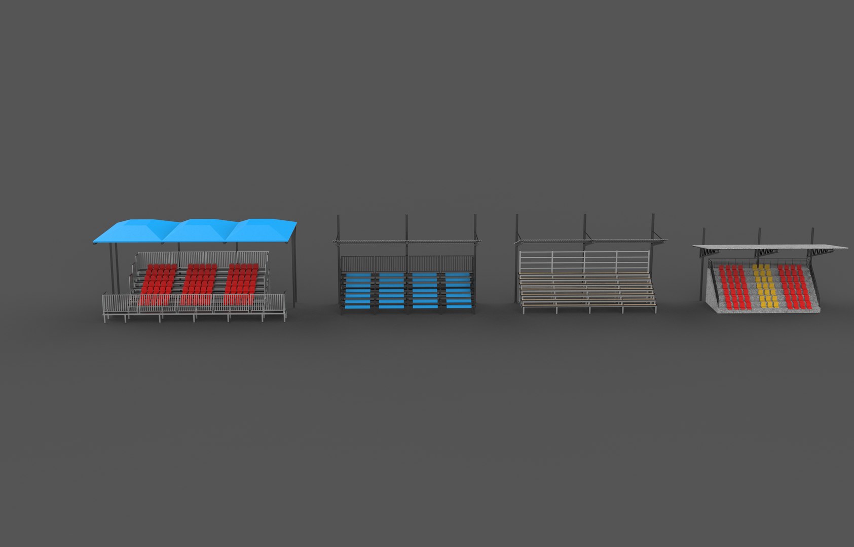 Stadium seating tribune set 3D model https://p.turbosquid.com/ts-thumb/g5/bJUciS/6h/stadiumseatingtribunesettexture.4532/jpg/1778236687/1920x1080/fit_q87/f94a37f6c3832193b60ea1d2022dd777ef55d576/stadiumseatingtribunesettexture.4532.jpg