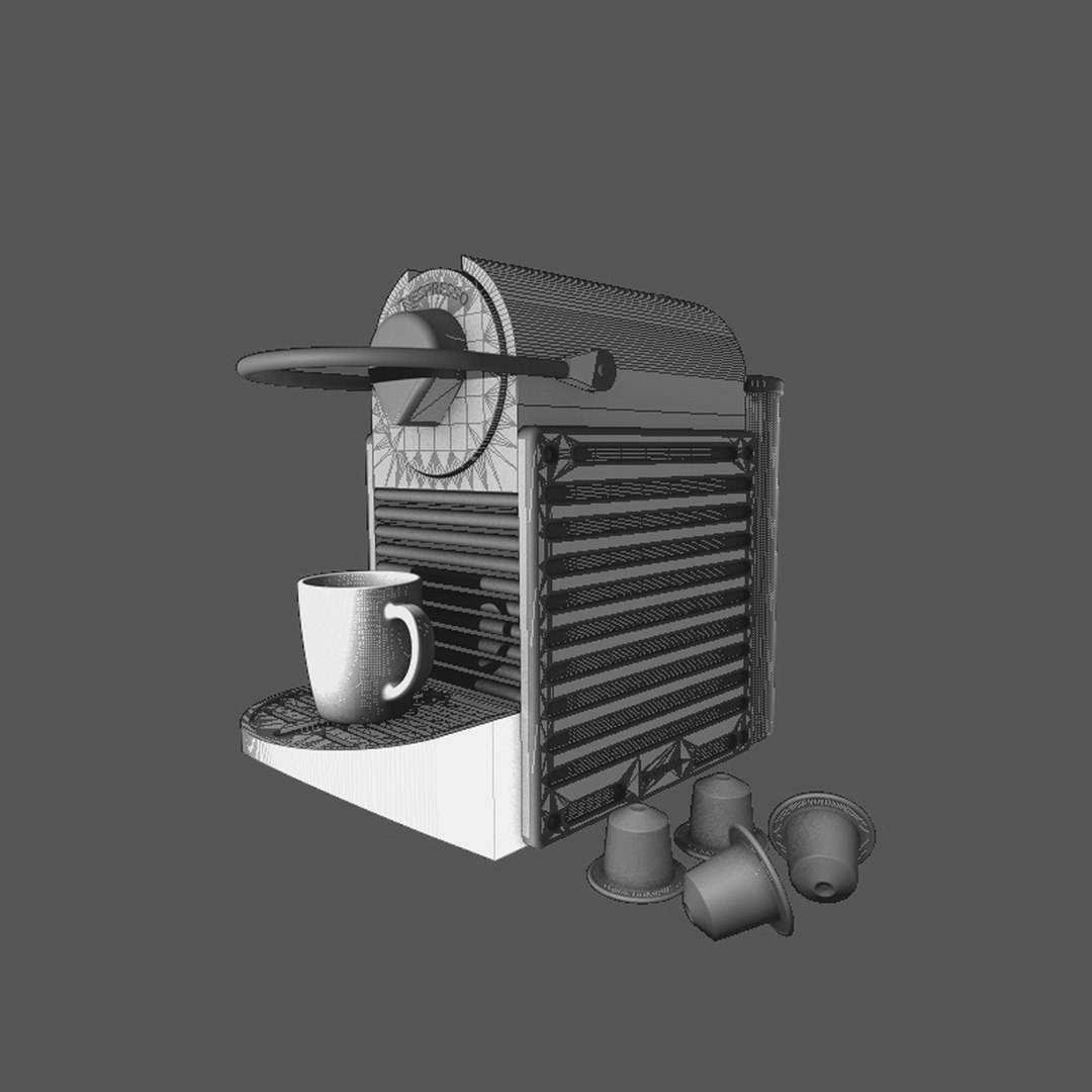 nespresso coffee machine 3d c4d