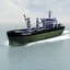 3d cargo transport ship model