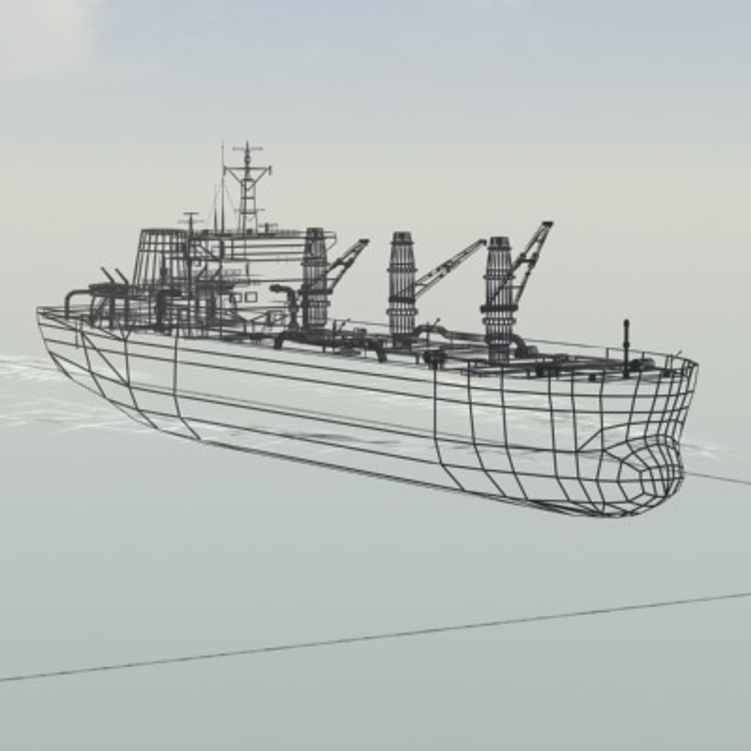 3d Cargo Transport Ship Model