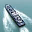 3d cargo transport ship model