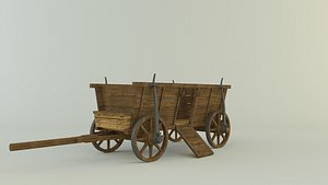 3D Hussites war wagon 3D model model
