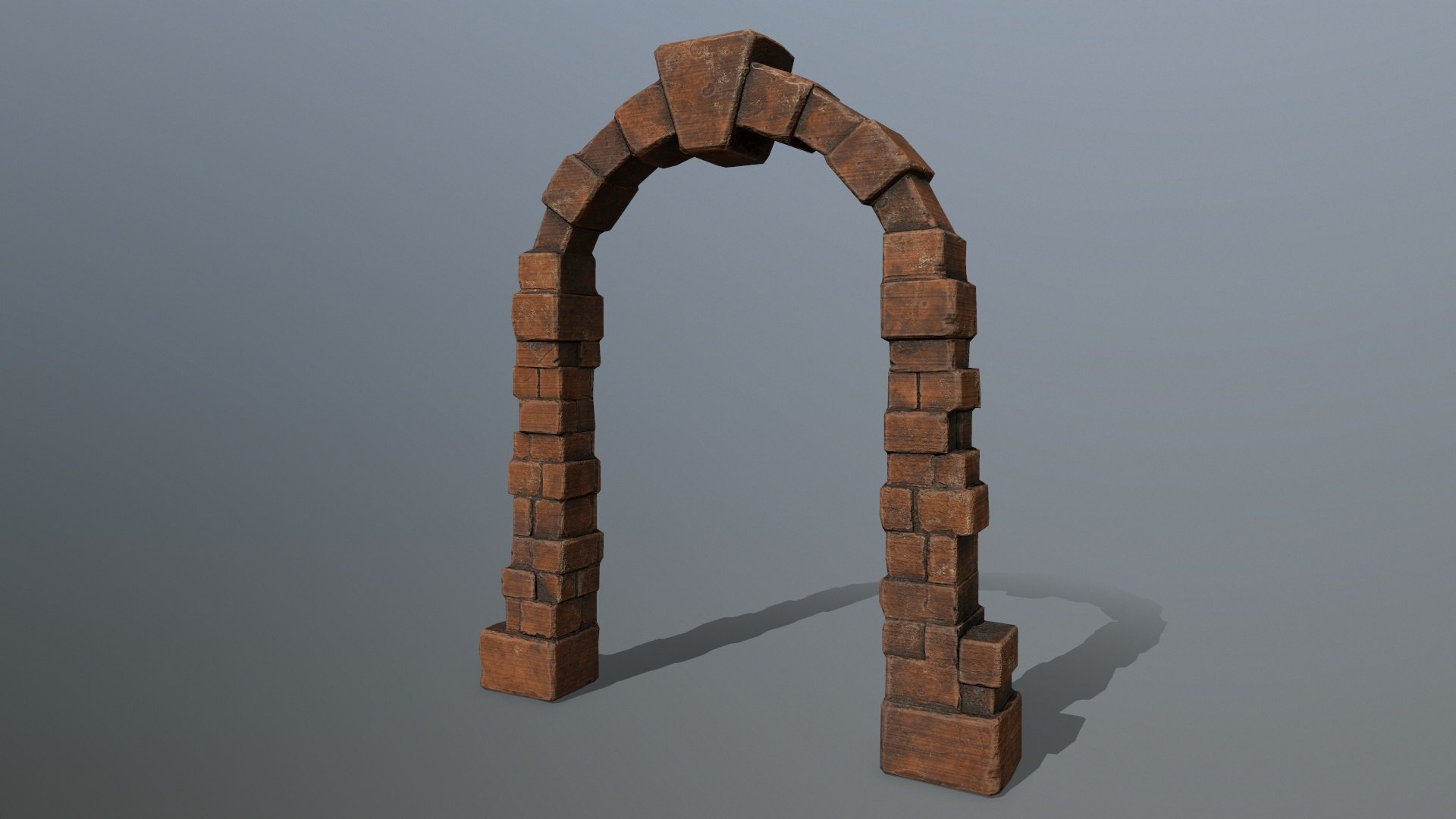 3D archway column pillar model - TurboSquid 1383887