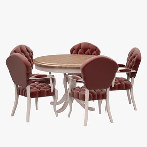 restaurant dinner set 3d obj