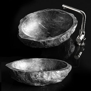 3D stone sink
