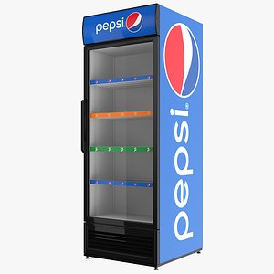 Pepsi Single Door Display Refrigerator 3D