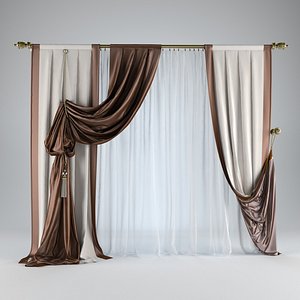 3d model curtain