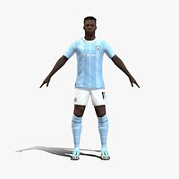 3D Rigged Jeremy Doku Manchester City 2024