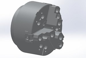 Chuck CNC Hydraulic 210mm xt and STL