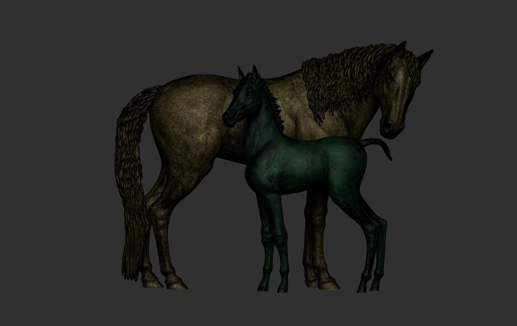 3D Mare and Foal https://p.turbosquid.com/ts-thumb/g5/tikXjM/yV/18/png/1747138985/1920x1080/fit_q87/28eb3c58440621729bc58e02562f0b34b9316b6c/18.jpg