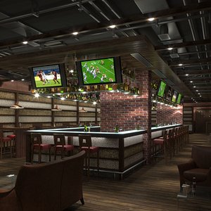 3D Bar Restaurant