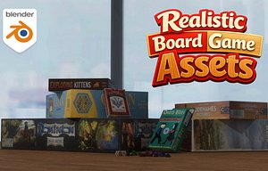 3D Board game assets