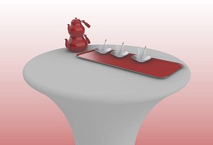 turkish traditional teapot 3D model