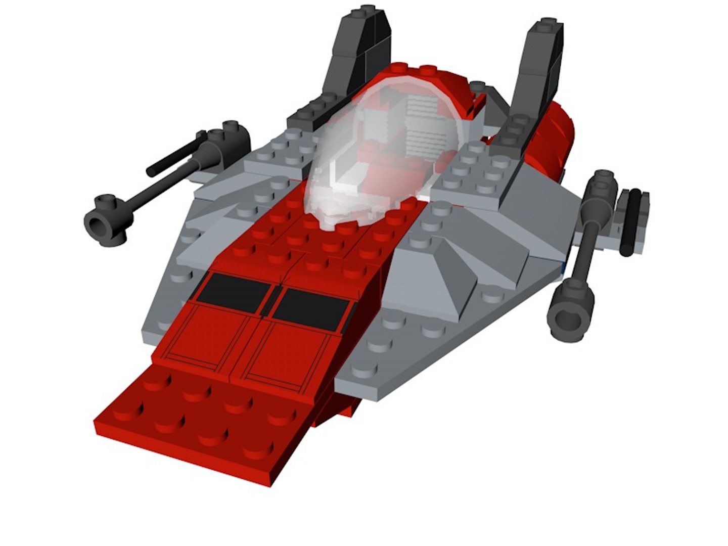 3D Model Lego A-wing Fighter - TurboSquid 1236935