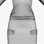 3d model dress silver female mannequin
