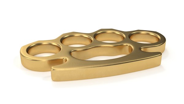 Brass knuckles Golden 3D - TurboSquid 1746611