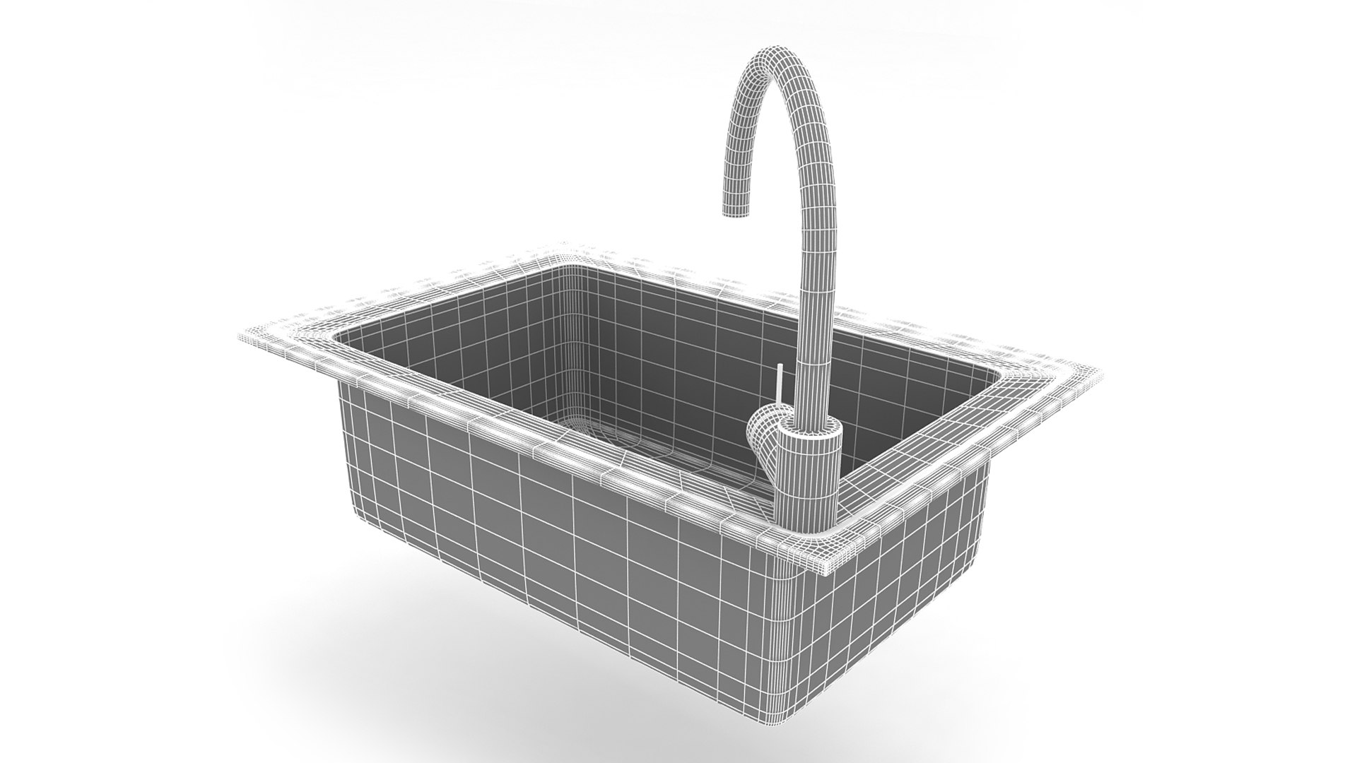 Kitchen Sink 3d Model Turbosquid 1663847