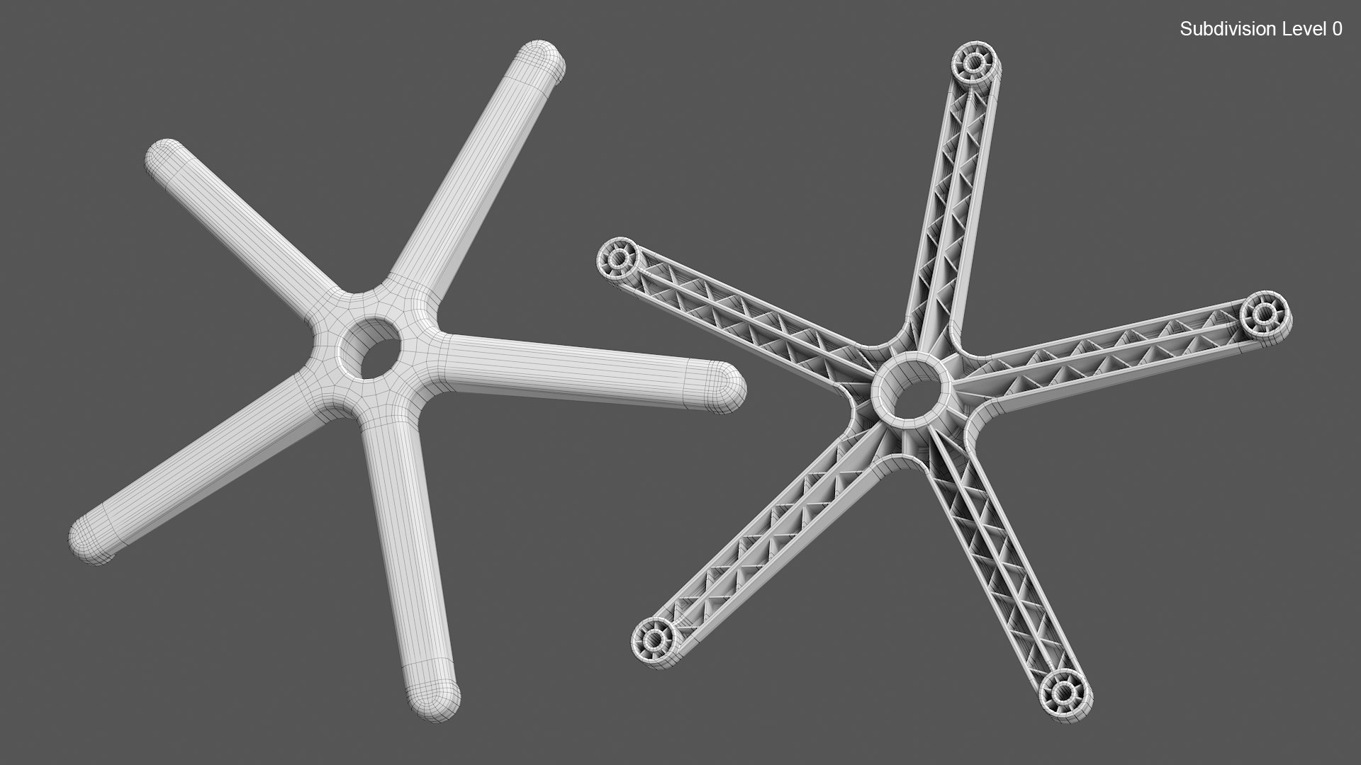 Office Chair Base 01 Model TurboSquid 1818862
