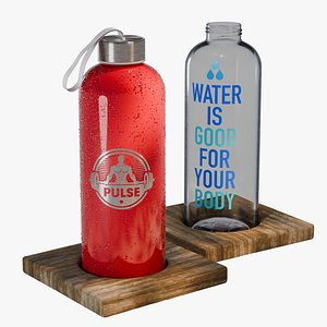 Water bottle with your logo 3D model
