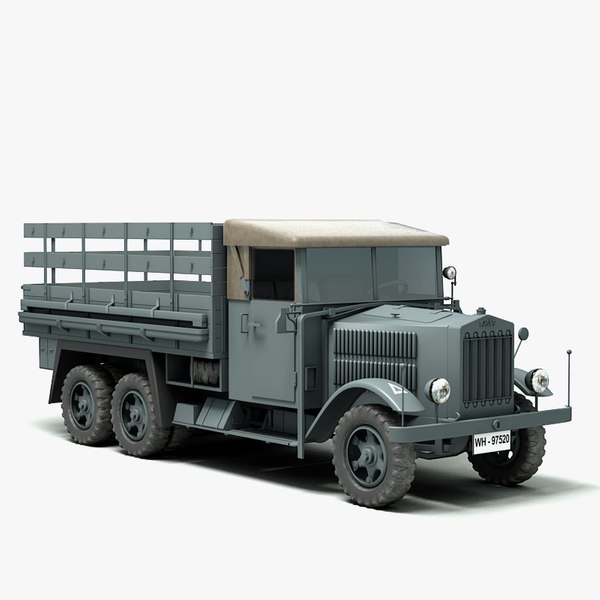 3d ww2 trucks