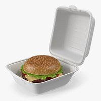 Food Box with Hamburger