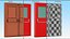 3D model Double Fire Exit Doors Collection