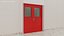 3D model Double Fire Exit Doors Collection