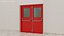 3D model Double Fire Exit Doors Collection