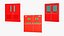 3D model Double Fire Exit Doors Collection