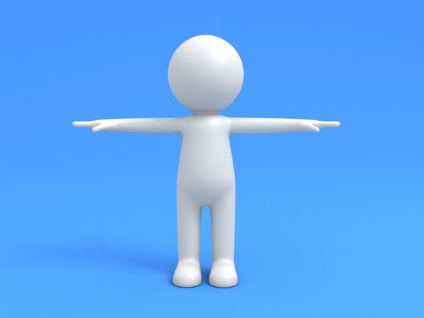 3d max simple stickman